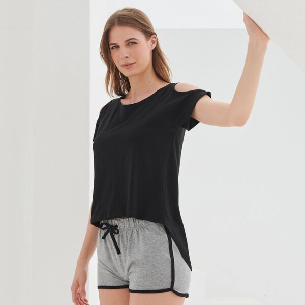 T-shirt with drop detail Thumbnail