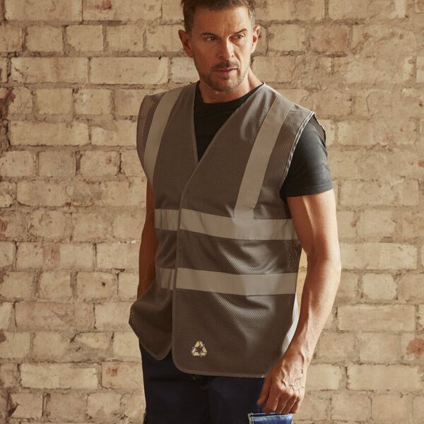 Top cool open mesh 2 band and braces waistcoat (HVW120) Thumbnail