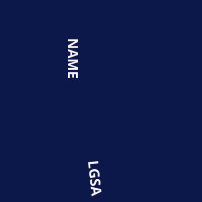 LGSA - ONESIE - WHITE GLITTER NAME Design