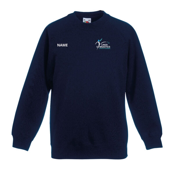 LGSA - KIDS SWEAT SHIRT - WHITE GLITTER NAME Thumbnail