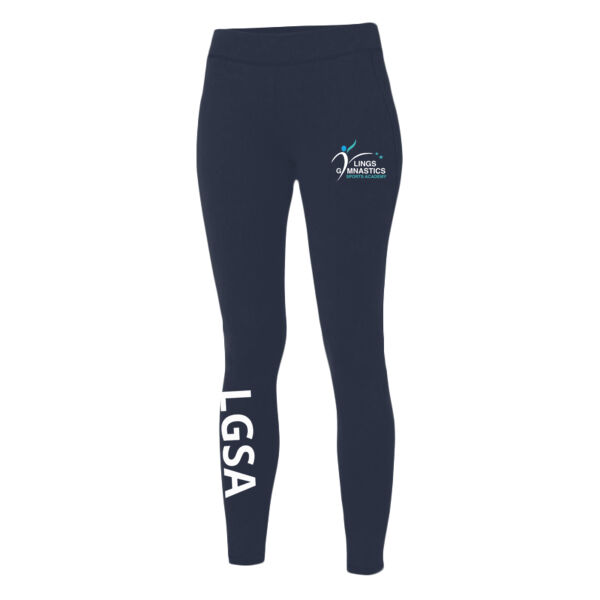 LGSA - ADULT LEGGINGS - WHITE GLITTER  Thumbnail