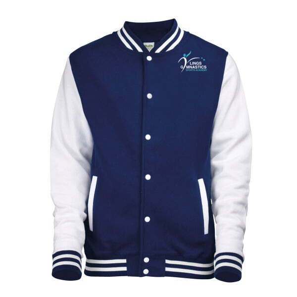 LSGA - ADULT VARSITY JACKET - NAVY GLITTER NAME Thumbnail