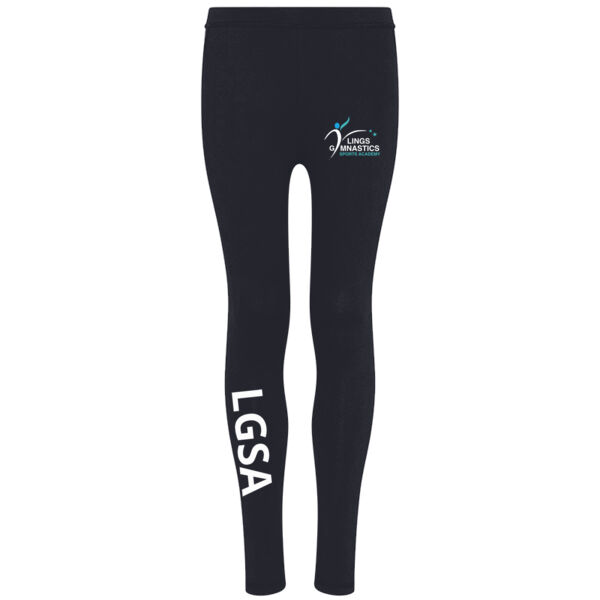 LGSA - KIDS LEGGINGS - WHITE GLITTER  Thumbnail